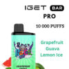 IGET BAR PRO – GRAPEFRUIT GUAVA LEMON ICE – 10 000 PUFFS import placeholder for 9922