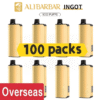Alibarbar Ingot 9000 puffs-100 pack Multiple flavors import placeholder for 31690