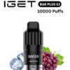 IGET BAR PLUS S3 POD ONLY – GRAPE ICE – 10.000 PUFFS import placeholder for 14243
