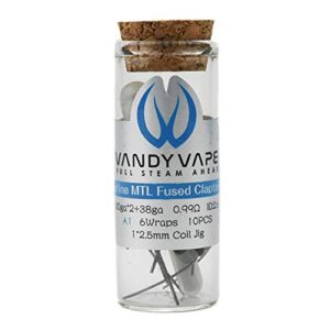 vandy vape superfine mtl fused clapton coil 10pcs/pack