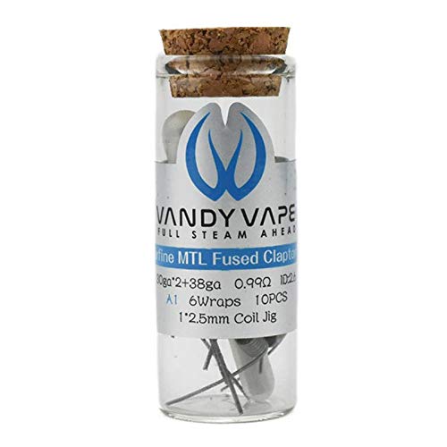 vandy vape superfine mtl fused clapton coil 10pcs/pack vandy vape superfine mtl fused clapton coil 10pcs/pack