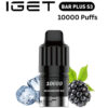 IGET BAR PLUS S3 POD ONLY – BLACKBERRY ICE – 10.000 PUFFS import placeholder for 14236