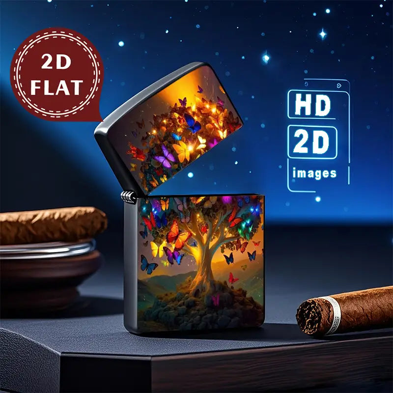 2d butterfly tree with glowing lights lighter shell 2d butterfly tree with glowing lights lighter shell