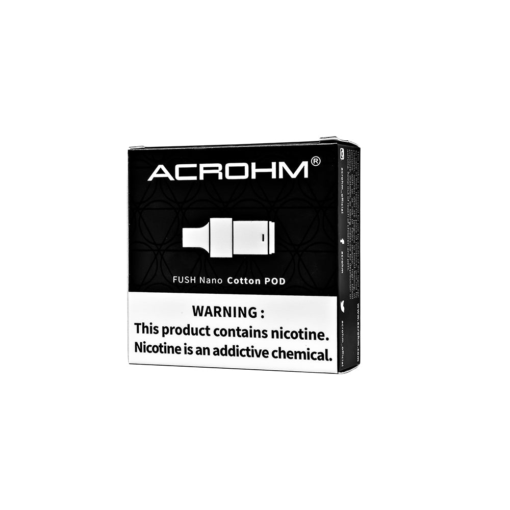 acrohm fush nano empty cartridge 1.5ml/1.8ml (2pcs/pack) acrohm fush nano empty cartridge 1.5ml/1.8ml (2pcs/pack)