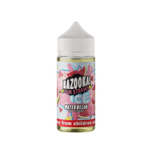bazooka sour straws | ice | watermelon ice 100ml