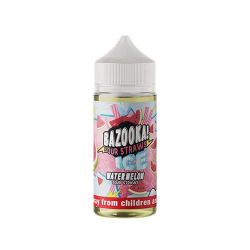 bazooka sour straws | ice | watermelon ice 100ml bazooka sour straws | ice | watermelon ice 100ml