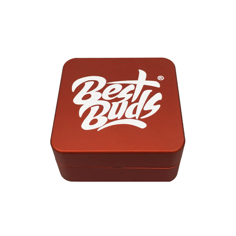 best buds flat square aluminium grinder 2 parts (50mm) best buds flat square aluminium grinder 2 parts (50mm)