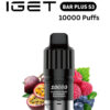 IGET BAR PLUS S3 POD ONLY – PASSIONFRUIT BLUEBERRY RASPBERRY – 10.000 PUFFS import placeholder for 14247