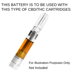 oraganic smart cart vape pen battery for use with cbd/thc cartridges