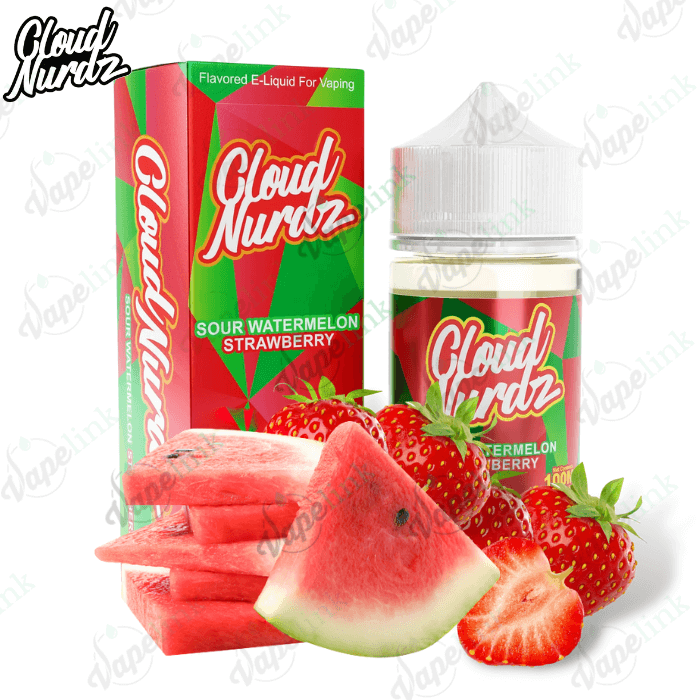 cloud nurdz sour watermelon strawberry 100ml usa cloud nurdz sour watermelon strawberry 100ml usa