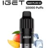 IGET BAR PLUS S3 POD ONLY – MANGO ICE – 10.000 PUFFS import placeholder for 38736