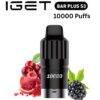 IGET BAR PLUS S3 POD ONLY – BLACKBERRY CHERRY POMEGRANATE – 10.000 PUFFS import placeholder for 38746