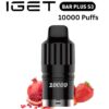 IGET BAR PLUS S3 POD ONLY – STRAWBERRY POMEGRANATE – 10.000 PUFFS import placeholder for 38758