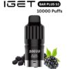 IGET BAR PLUS S3 POD ONLY – BLACK FOREST – 10.000 PUFFS import placeholder for 38764
