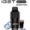 IGET BAR PLUS S3 POD ONLY – COLA ICE – 10.000 PUFFS import placeholder for 38768