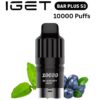 IGET BAR PLUS S3 POD ONLY – BLUEBERRY MINT – 10.000 PUFFS import placeholder for 38774