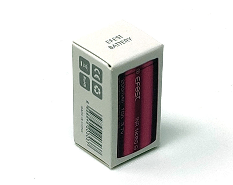 efest 18350 10a 1200mah flat top rechargeable li lion battery (1pc/pack) efest 18350 10a 1200mah flat top rechargeable li lion battery (1pc/pack)