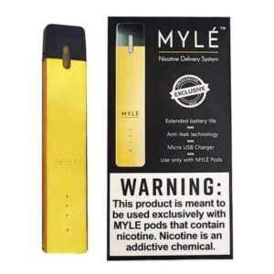 myle all in one pod starter kit 240mah + bonus 4 pack empty refillable cartdridges