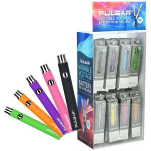 pulsar variable voltage click button 510 battery metallic rainbow