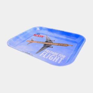 raw prepare for flight rolling tray