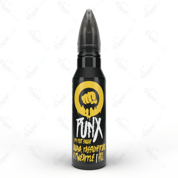 riot squad | punx | guava passion fruit pineapple 60ml riot squad | punx | guava passion fruit pineapple 60ml
