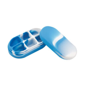 silicone concentrate container 10cm x 5cm assorted colors