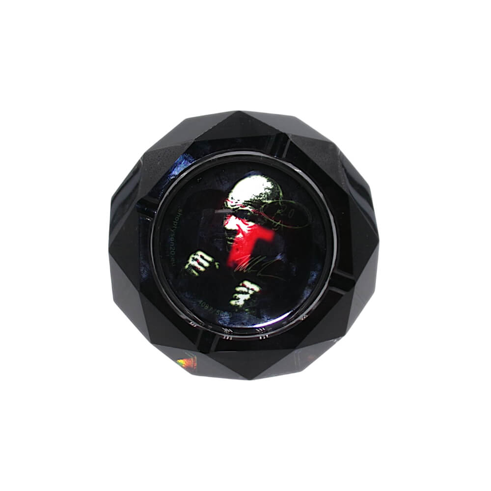 tyson 2.0 boxing mike diamond cut glass ashtray tyson 2.0 boxing mike diamond cut glass ashtray
