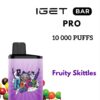 IGET BAR PRO – FRUITY SKITTLES – 10 000 PUFFS import placeholder for 21428