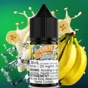 banana bronco iced salt by maverick e liquid
