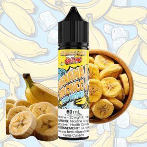 banana bronco iced salt by maverick e liquid 60ml