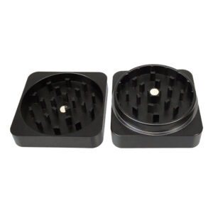 best buds flat square aluminium grinder 2 parts (50mm)