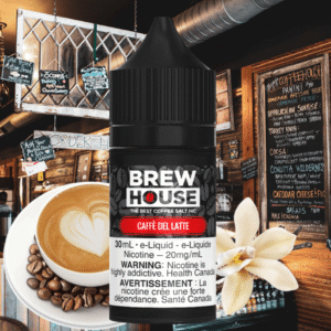 caffe del latte salt by brew house e liquid