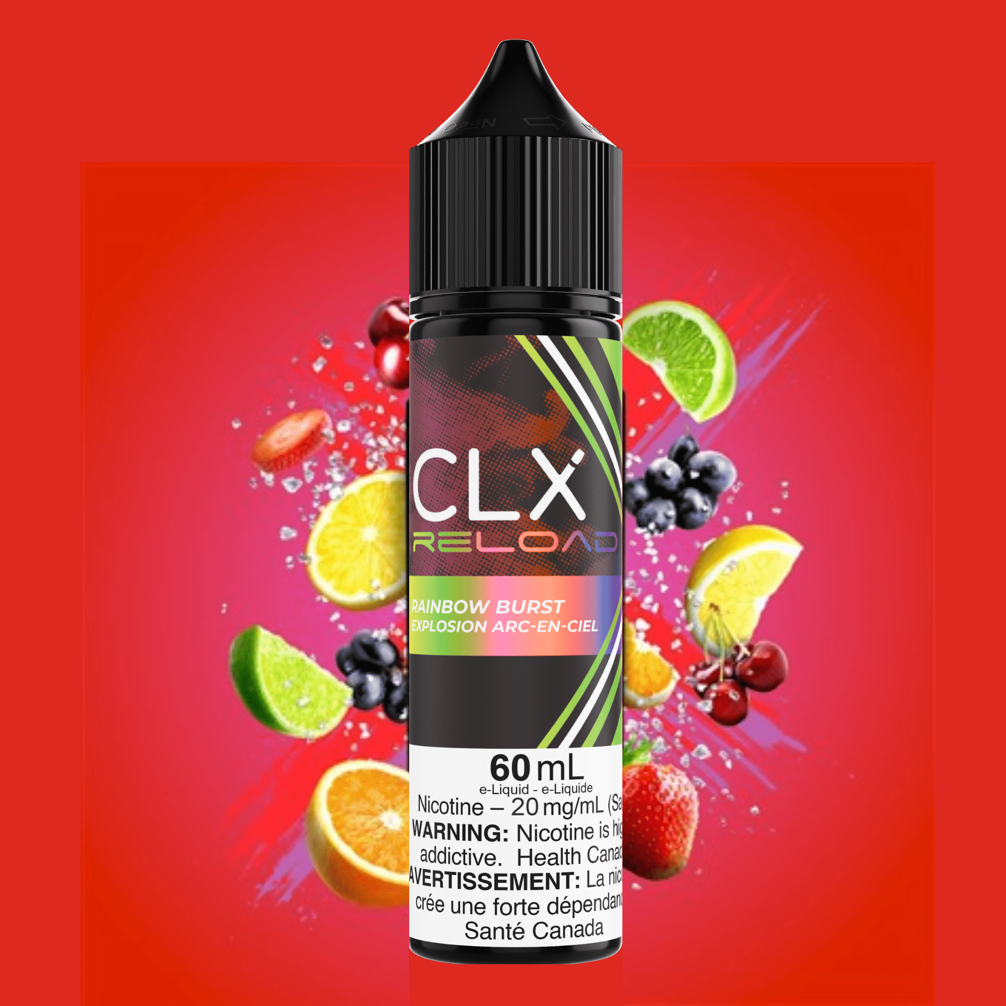 clx reload 60ml salt rainbow burst clx reload 60ml salt rainbow burst