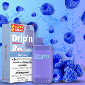 drip'n by envi 16k disposable vape blue razz