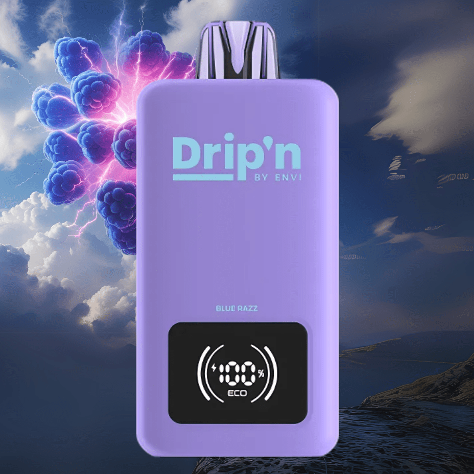 drip'n by envi 70k disposable vape blue razz drip'n by envi 70k disposable vape blue razz