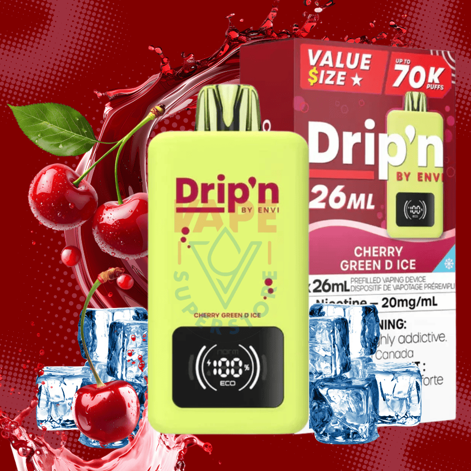 drip'n by envi 70k disposable vape cherry green d ice drip'n by envi 70k disposable vape cherry green d ice