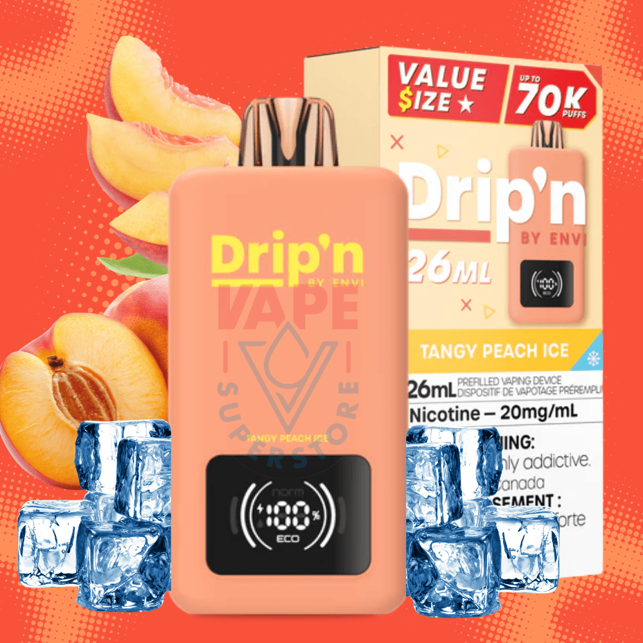 drip'n by envi 70k disposable vape tangy peach ice drip'n by envi 70k disposable vape tangy peach ice