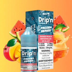 drip'n by envi frozen salt mango peach watermelon ice blast