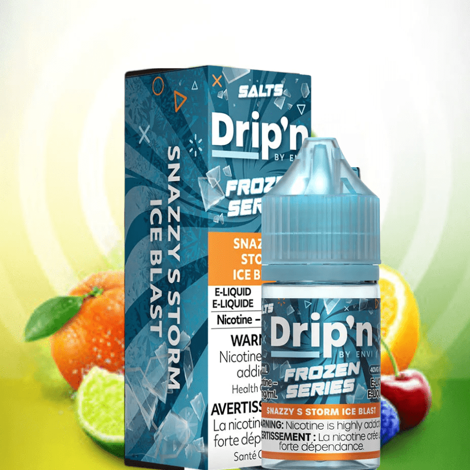 drip'n by envi frozen salt snazzy s storm iced drip'n by envi frozen salt snazzy s storm iced