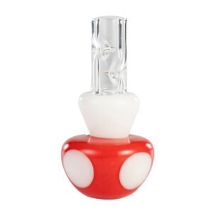 potv x empire glass red & white mushroom