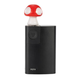 potv x empire glass red & white mushroom