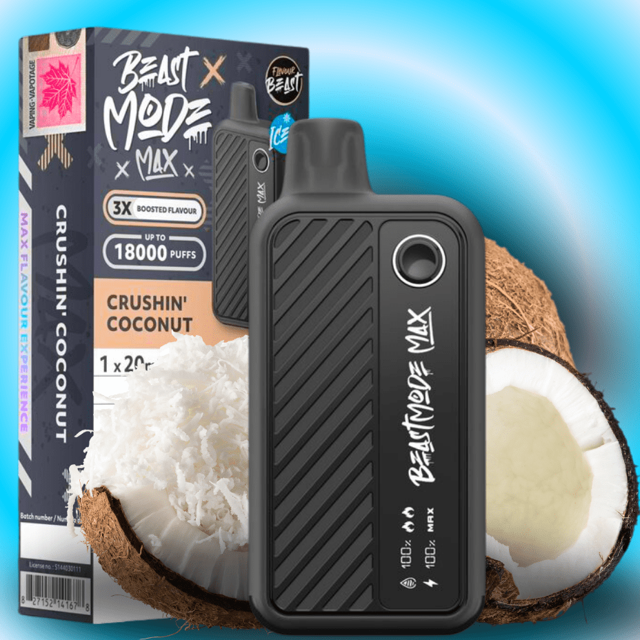 flavour beast beast mode max 18k disposable crushin coconut flavour beast beast mode max 18k disposable crushin coconut