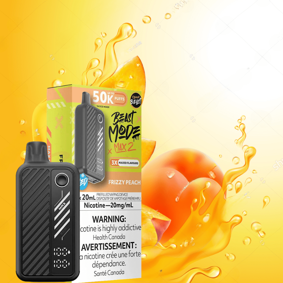 flavour beast beast mode max 2 50k disposable vape frizzy peach flavour beast beast mode max 2 50k disposable vape frizzy peach