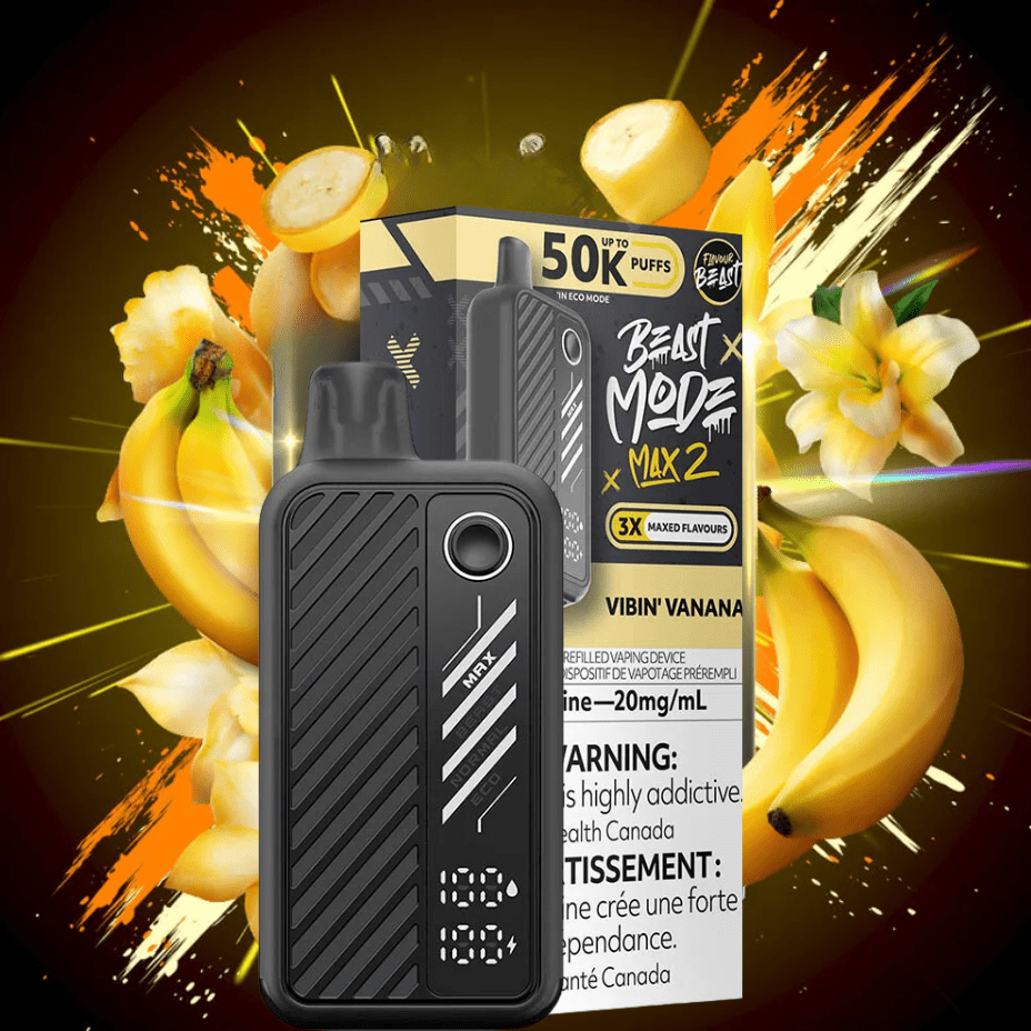 flavour beast beast mode max 2 50k disposable vape vanilla banana flavour beast beast mode max 2 50k disposable vape vanilla banana