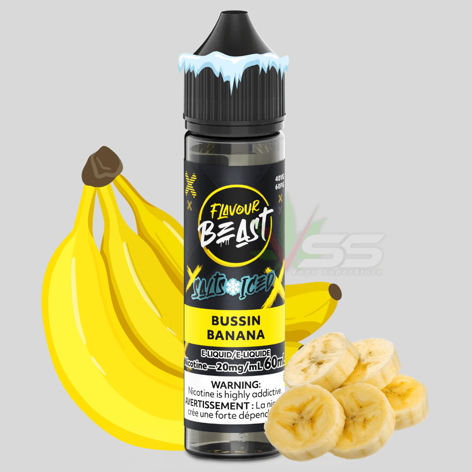 flavour beast salt 60ml bussin banana iced flavour beast salt 60ml bussin banana iced