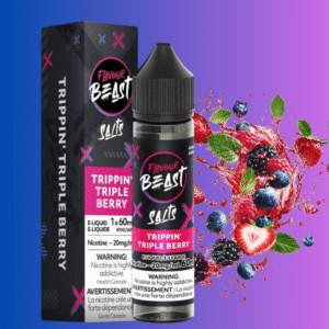 flavour beast salt 60ml trippin' triple berry
