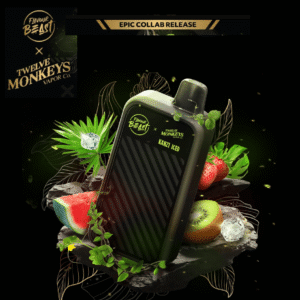 flavour beast x 12 monkeys beast mode max 2 50k disposable kanzi iced