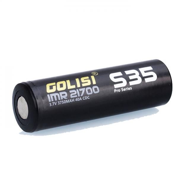 golisi s35 battery 21700 3750mah 40a max (1pc/pack) golisi s35 battery 21700 3750mah 40a max (1pc/pack)