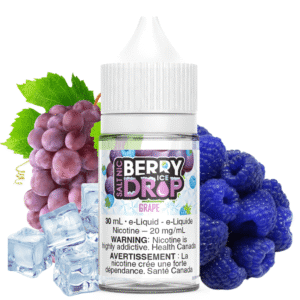 grape ice salt by berry drop e liquid