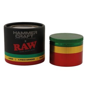 raw hammer craft large aluminium grinder 4 parts 60mm